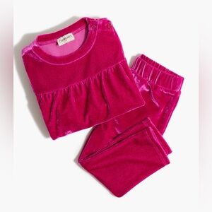 J.Crew Baby & toddler girls' velvet tunic and pant set